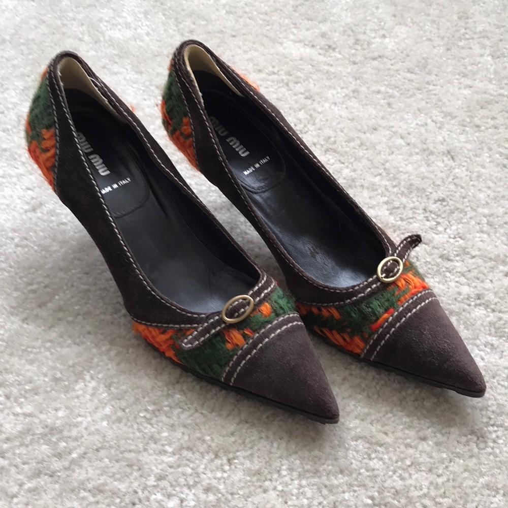 Miu Miu Kitten Heel Pointed Toe - image 1